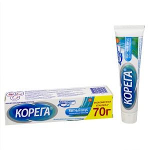 Корега® Экстра сильный мятный вкус крем для фиксации зубных протезов, 70 г